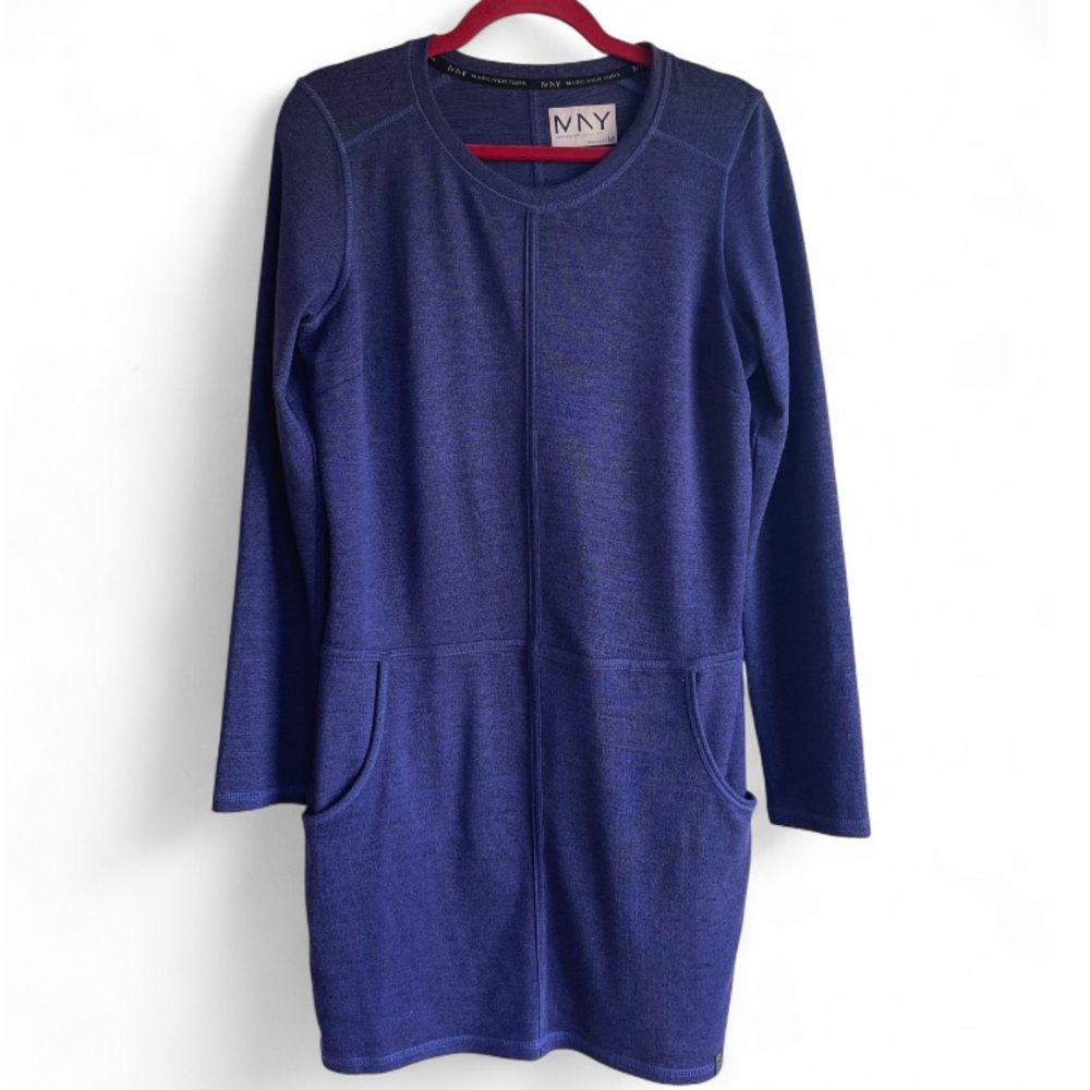 Marc New York Blue Sweatshirt Sweater Dress Size M